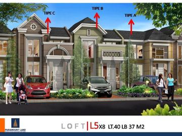 Amarillo Gading Serpong Rumah Mewah FullFurnish AC Kanopi Harga Murah