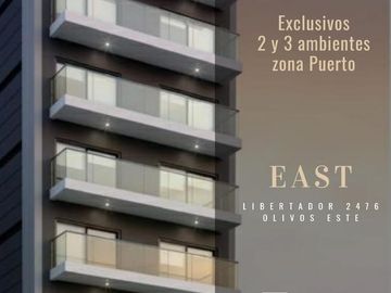 Venta Departamento 2 ambientes a estrenar - EAST - Olivos - Vista al Rio