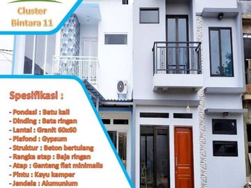 Rumah 2 lantai strategis bebas banjir di bintara bekasi