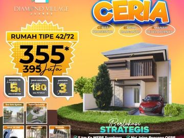 DISKON 100 JUTA, WA. 08213993----, Rumah Sidoarjo Murah, Diamond Village Juanda