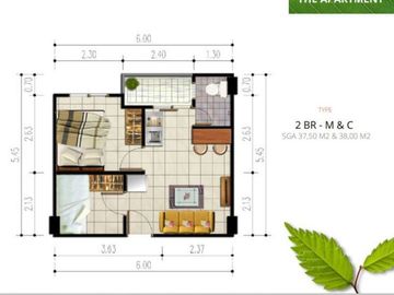 Jual Apartemen Bintaro Park View Tipe Studio dan 2 BR