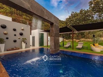 Casa de una planta amueblada  con Alberca en El Palomar Lujo sur