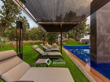 Casa de una planta amueblada  con Alberca en El Palomar Lujo sur