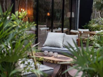 Departamento eco amigable, alberca con multiples areas comunes en exterior