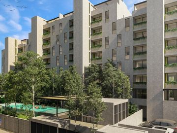 Apartamento con terraza en venta con amenidades, piscina, gym, area de yoga, bbq