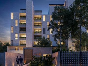 Apartamento con terraza en venta con amenidades, piscina, gym, area de yoga, bbq
