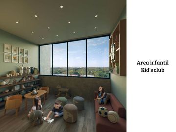 Apartamento con terraza en venta con amenidades, piscina, gym, area de yoga, bbq