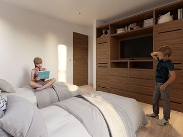 Apartamento con terraza en venta con amenidades, piscina, gym, area de yoga, bbq