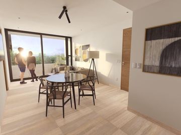 Apartamento con terraza en venta con amenidades, piscina, gym, area de yoga, bbq
