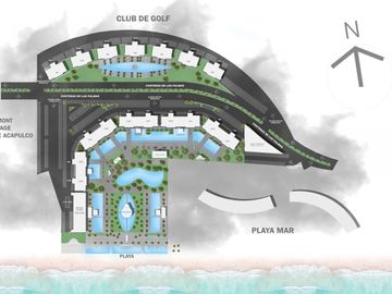Departamento Nuevo sobre Playa Diamante Acapulco