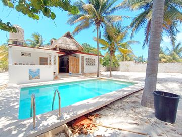 Casa amueblada en renta en la playa de Chuburna Puerto en Yucatán