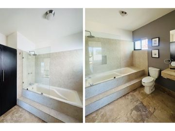 Casa con vista al océano, dentro de Residencial, en venta El Tezal.