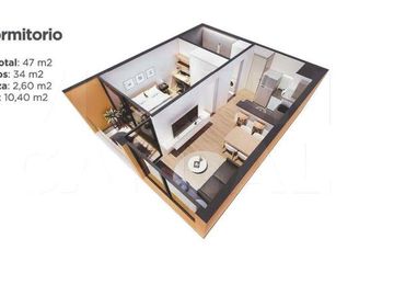 2 dormitorios con terraza - Centro (Montevideo)
