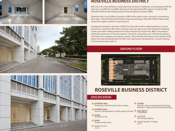 Rukan Roseville SIAP PAKAI Mewah Dengan Lift Lokasi Ramai