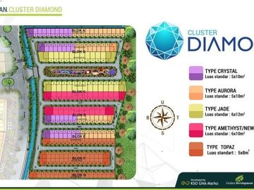 Cluster Diamond Tipe Crystal