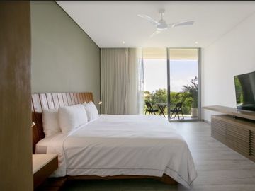 Departamento vista al mar desde la alberca, spa, gym, en Playacar venta