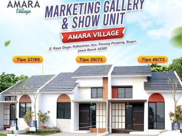 Amara Village Cluster Aralia type 39/72 2KT hanya 400jt an, Lokasi Strategis di Kawasan Sentraland Parungpanjang!!