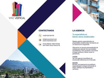 Proyecto único en PREVENTA  en Zona Valle Poniente