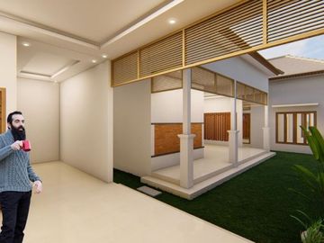 RUMAH PREMIUM DENGAN 3 KAMAR TIDUR TANAH LUAS DENGAN PAGAR KELILING