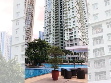 Semi-furnished studio for sale at Two Serendra