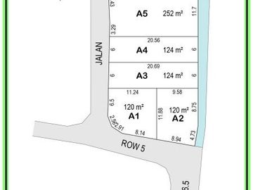Dekat Pasar Gentan, Tanah Kapling SHM, Luas 120-an