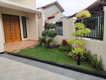 Rumah Baru 2 Lantai Design Taman Depan, Dekat LRT dan Tol Becakayu