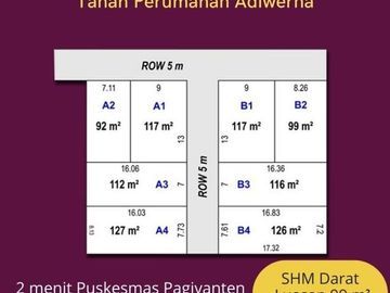 Tanah Cluster Adiwerna Tegal: Sertipikat SHM