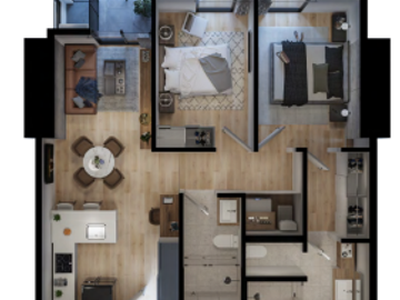 DEPARTAMENTO EN PROYECTO EN PRE-VENTA EN VERDE MOCA 490