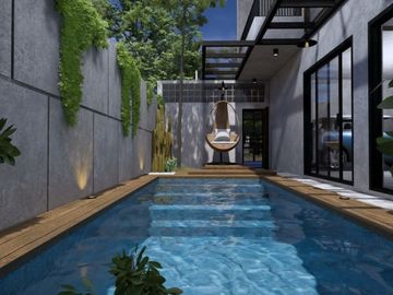 Jual Rumah Pesan Bangun 2 lantai, Gratis Kolam Renang
