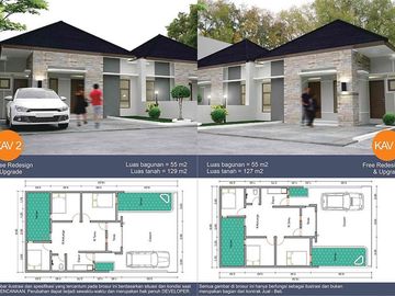 Rumah cantik siap bangun di kawasan sejuk dekat Kampus PPPPG Kesenian