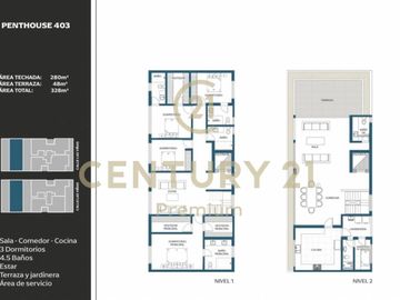 DEPARTAMENTO MODERNO Y ELEGANTE AT 358.82m2  AC 246.60m2+ TERRAZA 112.22m2