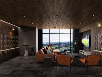 Departamento con terraza, cine, spa, juegos para niños, cuarto de juegos, alberc