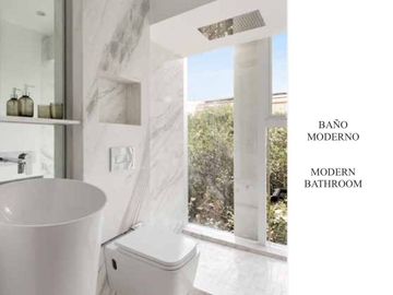 Penthouse de lujo, techo alto, con amenidades: cine, alberca con carril de nado,