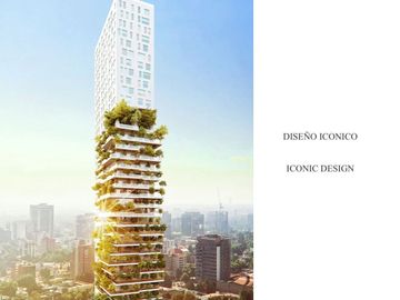 Penthouse de lujo, techo alto, con amenidades: cine, alberca con carril de nado,