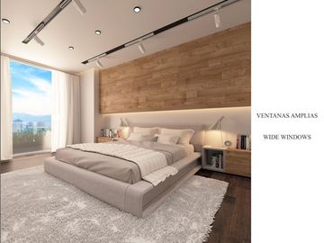 Penthouse de lujo, techo alto, con amenidades: cine, alberca con carril de nado,