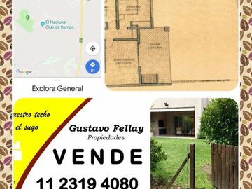 Venta Departamento Dormie PB  3 ambientes 2 dormitorios galeria parrilla jardin cochera en CC El Nacional