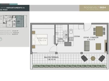 VENTA  2 AMB A ESTRENAR VILLA URQUIZA PISO ALTO