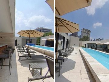 Condominio con jardín privado, alberca, bbq, gym, en venta Polanco