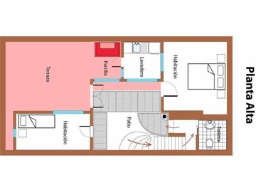 casa MB Estilo s/Pasaje particular 3 habit. 2 Ptas Coc. baño principal y auxiliar Patio y Terraza