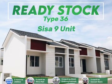 RUMAH TYPE 36 BATU AJI | Promo Cicilan dibayarin & Cashback Uang Tunai 100 JT