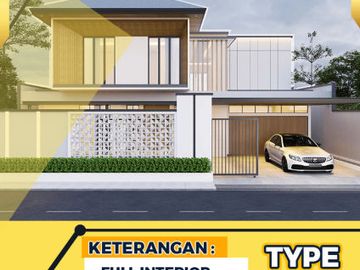 RUMAH ELIT TYPE 520 DESIGN KONTEMPORER LOKASI CEMARA GADING/CEMARA KIPAS