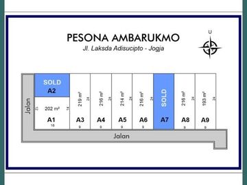 Kapling Cluster 5 Jt-an: Dekat Ambarukmo Plaza