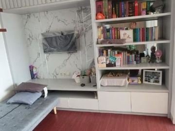 Apt Cosmopolis tipe 1BR full furnished Lantai 3, view pool