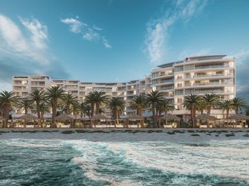 Condominio con terraza con vista al mar, alberca, cuarto lavado, venta, pre-cons