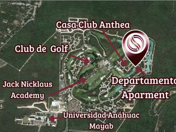 Condominio con campo de golf, Yucatan Country Club.