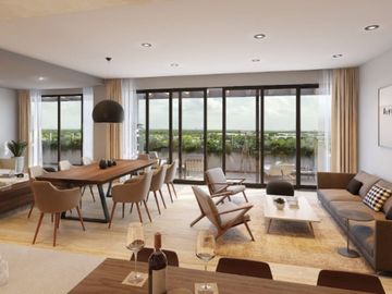 Condominio con campo de golf, Yucatan Country Club.