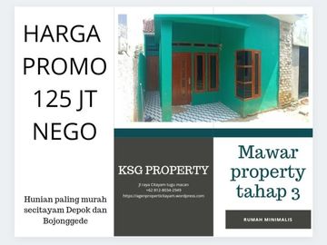 RUMAH DI JUAL CITAYAM HUNIAN MINIMALIS TERDEKAT KE STASIUN