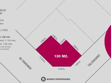 SE VENDE ESQUINA sobre AV RIVADAVIA