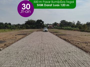 Mulai 30 Jt-an : Hanya 500 m Dari Pasar Bumijawa, SHM Darat