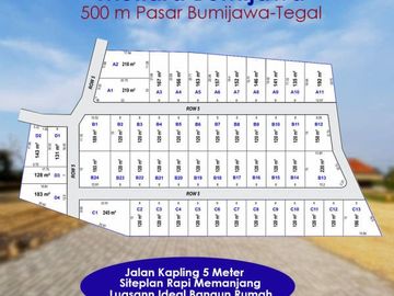 Mulai 30 Jt-an : Hanya 500 m Dari Pasar Bumijawa, SHM Darat
